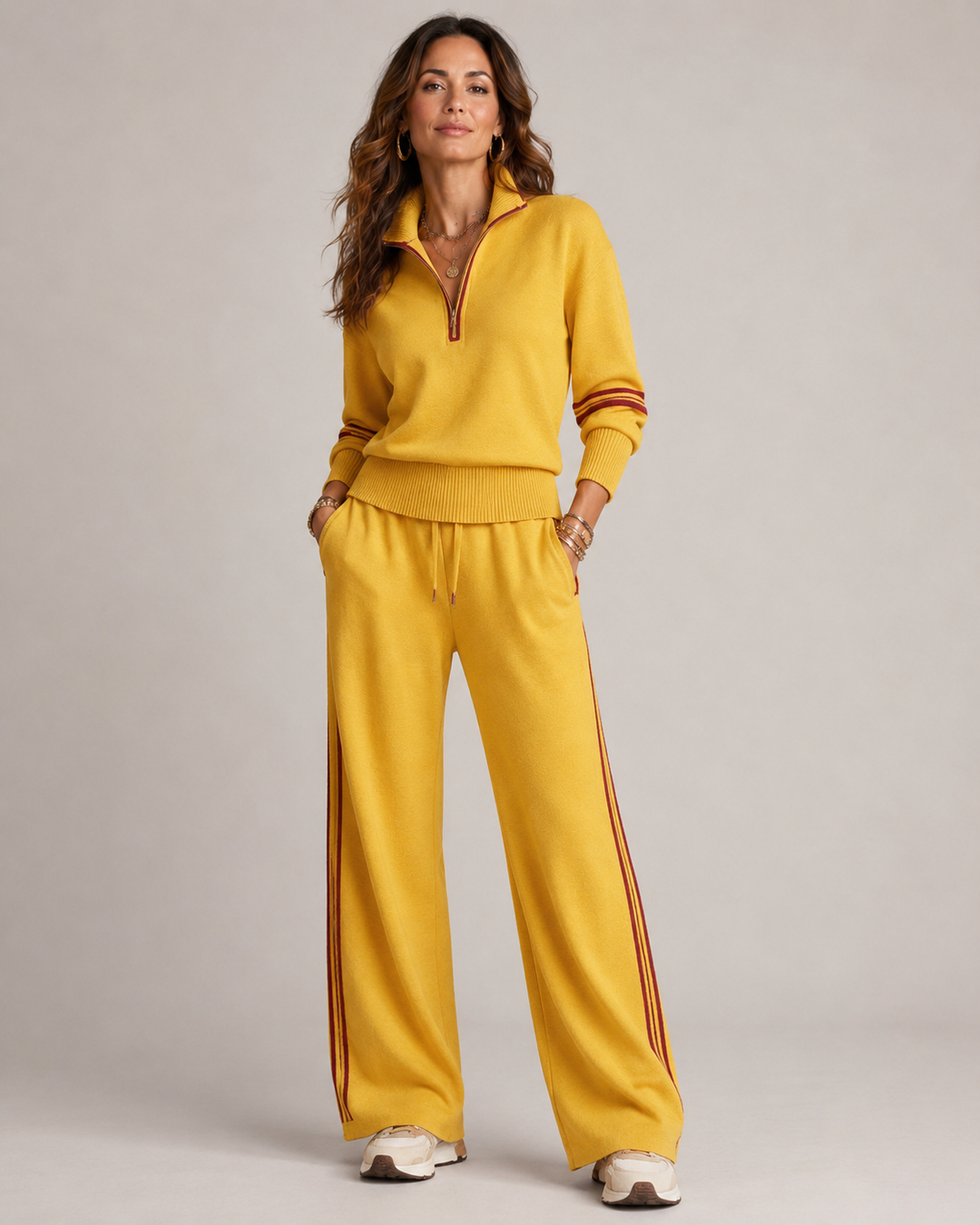 Selina - Zip-Sweater-Set