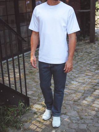 Weißes Übergroßes T-Shirt