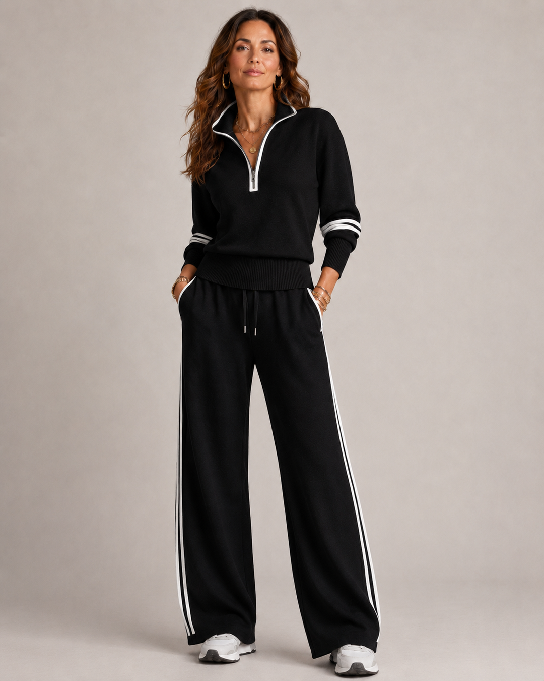 Selina - Zip-Sweater-Set