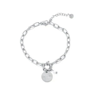 Armband mit Münze und Perle