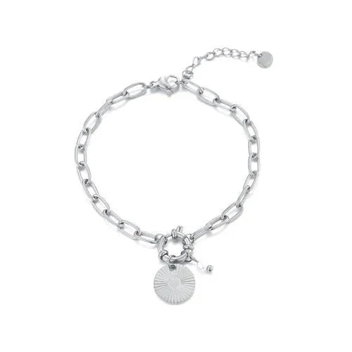 Armband mit Münze und Perle