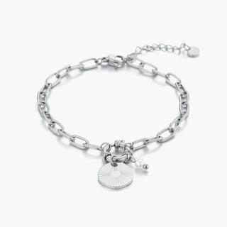 Armband mit Münze und Perle
