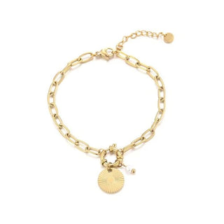 Armband mit Münze und Perle