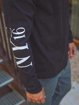 Navy NYC Langarmshirt