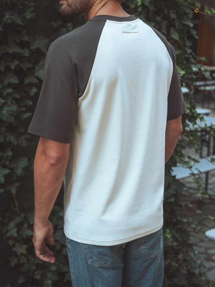 Braunes Raglan Oversized T-Shirt