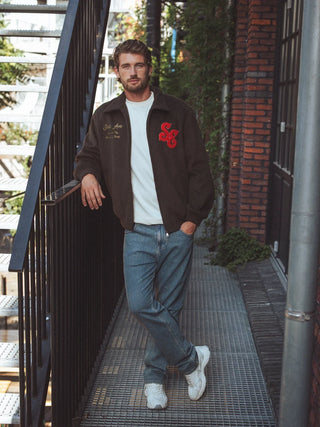 Braune Varsity Jacke