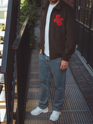 Braune Varsity Jacke