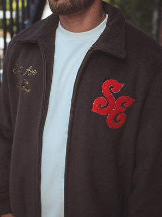 Braune Varsity Jacke