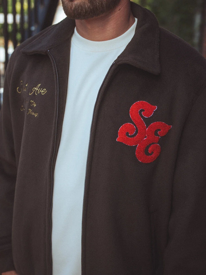 Braune Varsity Jacke