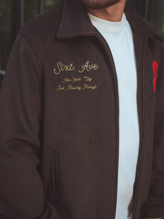 Braune Varsity Jacke