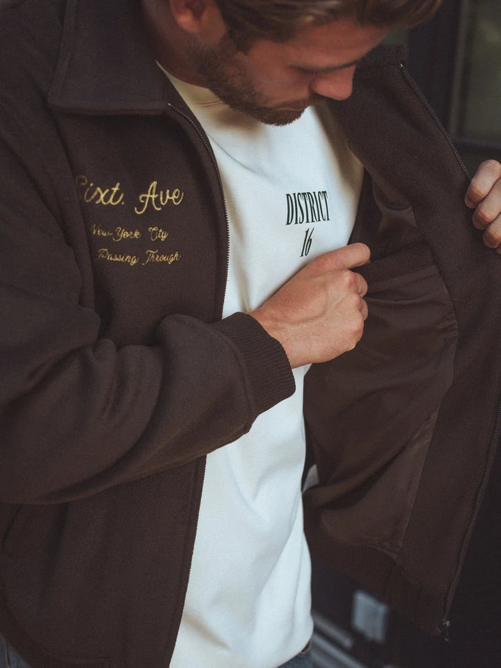 Braune Varsity Jacke