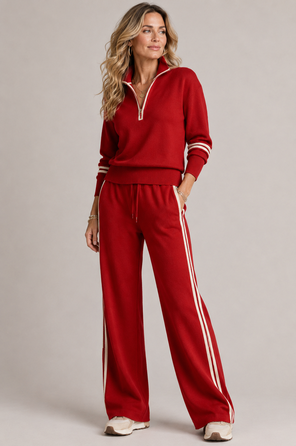 Selina - Zip-Sweater-Set
