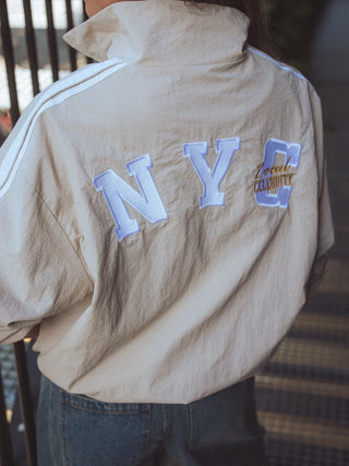 Beige NYC Trackjacke