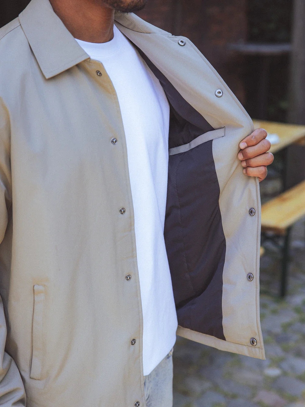 Khaki Stadtjacke