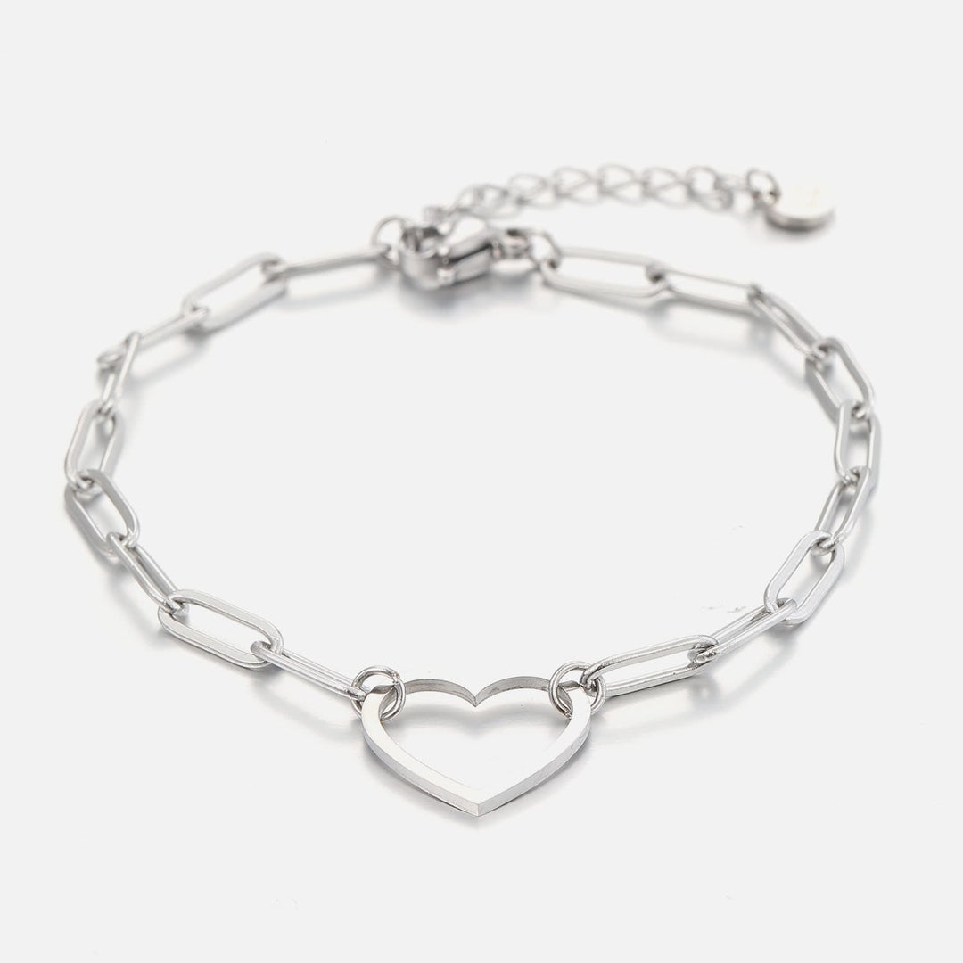 Gliederarmband großes Herz
