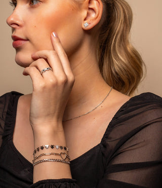 Gliederarmband großes Herz