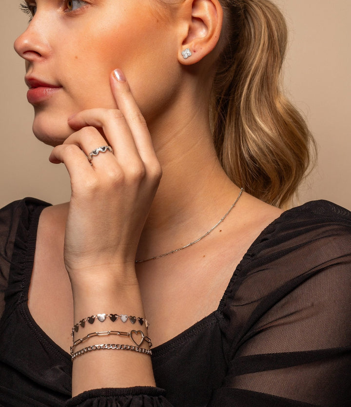 Gliederarmband großes Herz