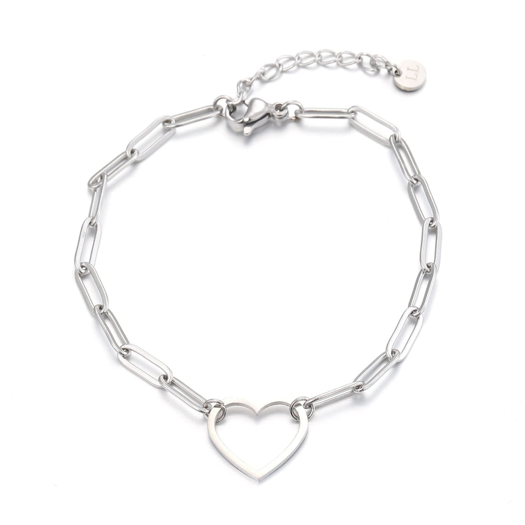 Gliederarmband großes Herz