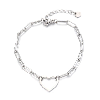 Gliederarmband großes Herz
