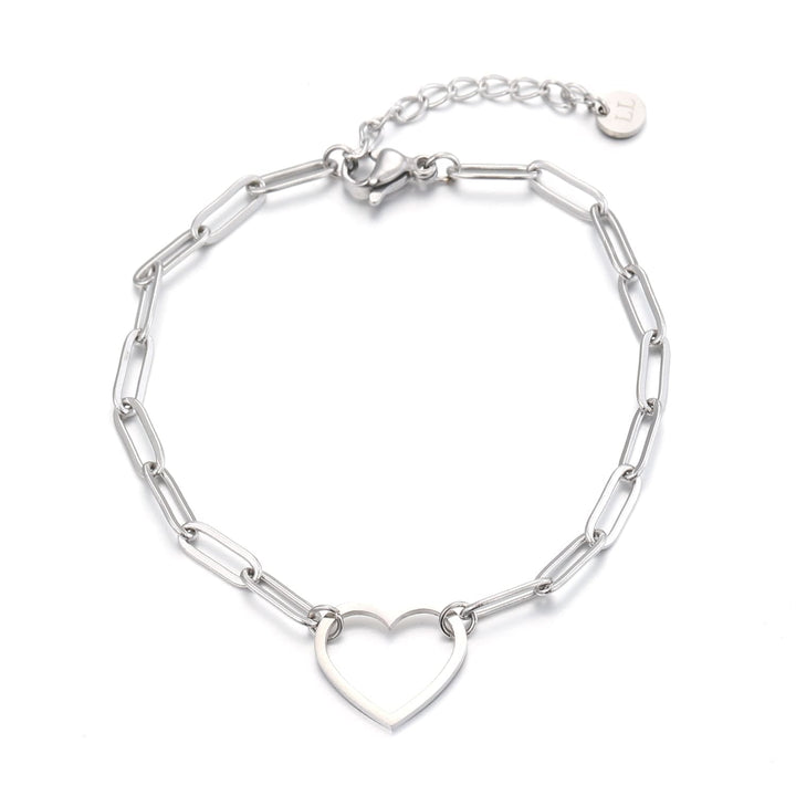 Gliederarmband großes Herz