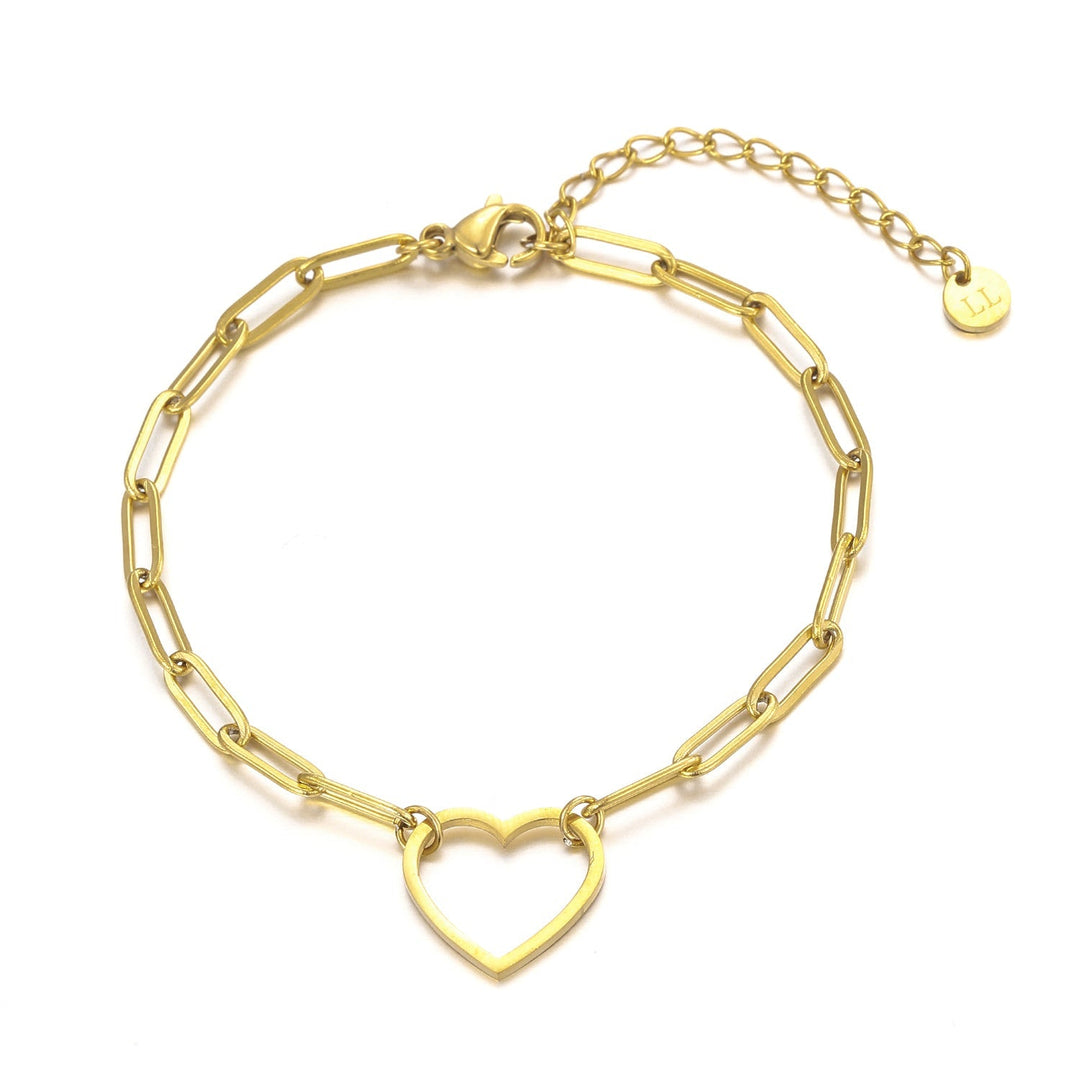 Gliederarmband großes Herz