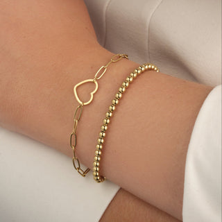 Gliederarmband großes Herz