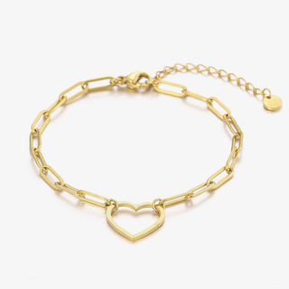 Gliederarmband großes Herz